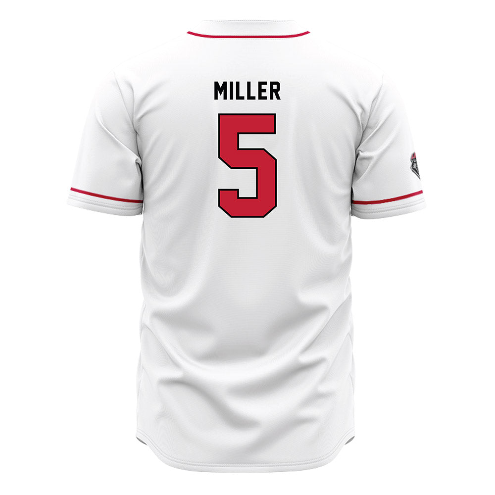 New Mexico - NCAA Baseball : Shane Miller - White Jersey-1