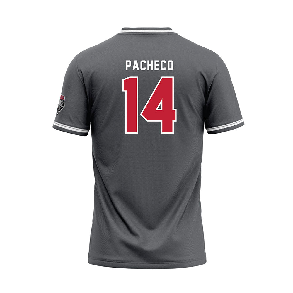 New Mexico - NCAA Softball : Mya Pacheco - Dark Grey Baseball Jersey-1