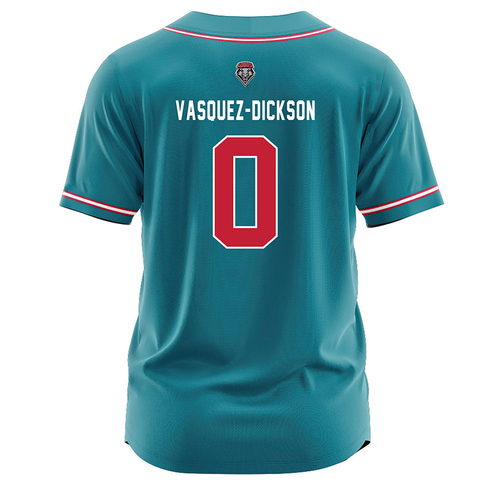 New Mexico - NCAA Softball : DeNae Vasquez-Dickson - Teal Jersey-1