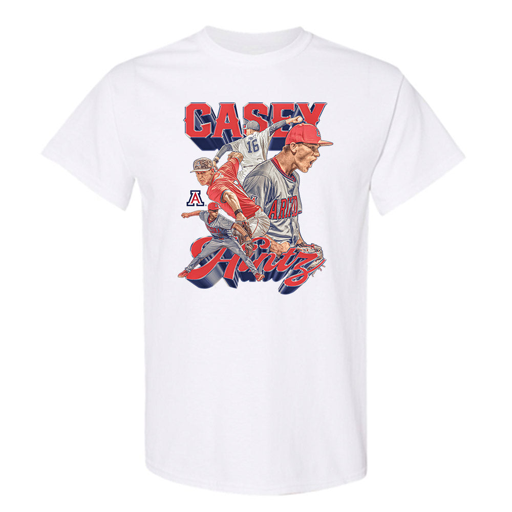 Arizona - NCAA Baseball : Casey Hintz - Player Collage T-Shirt-0