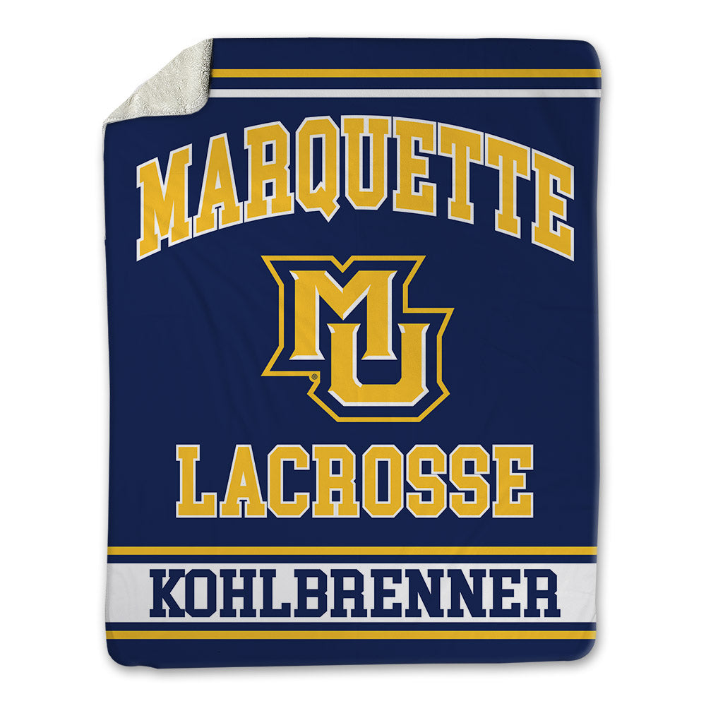 Marquette - NCAA Men's Lacrosse : Andrew Kohlbrenner - Blanket-0