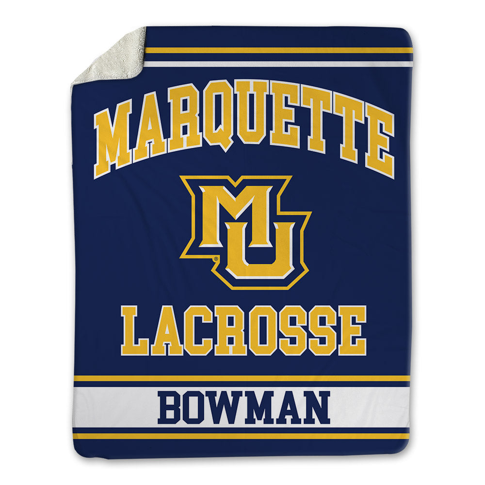 Marquette - NCAA Men's Lacrosse : Andrew Bowman - Blanket-0