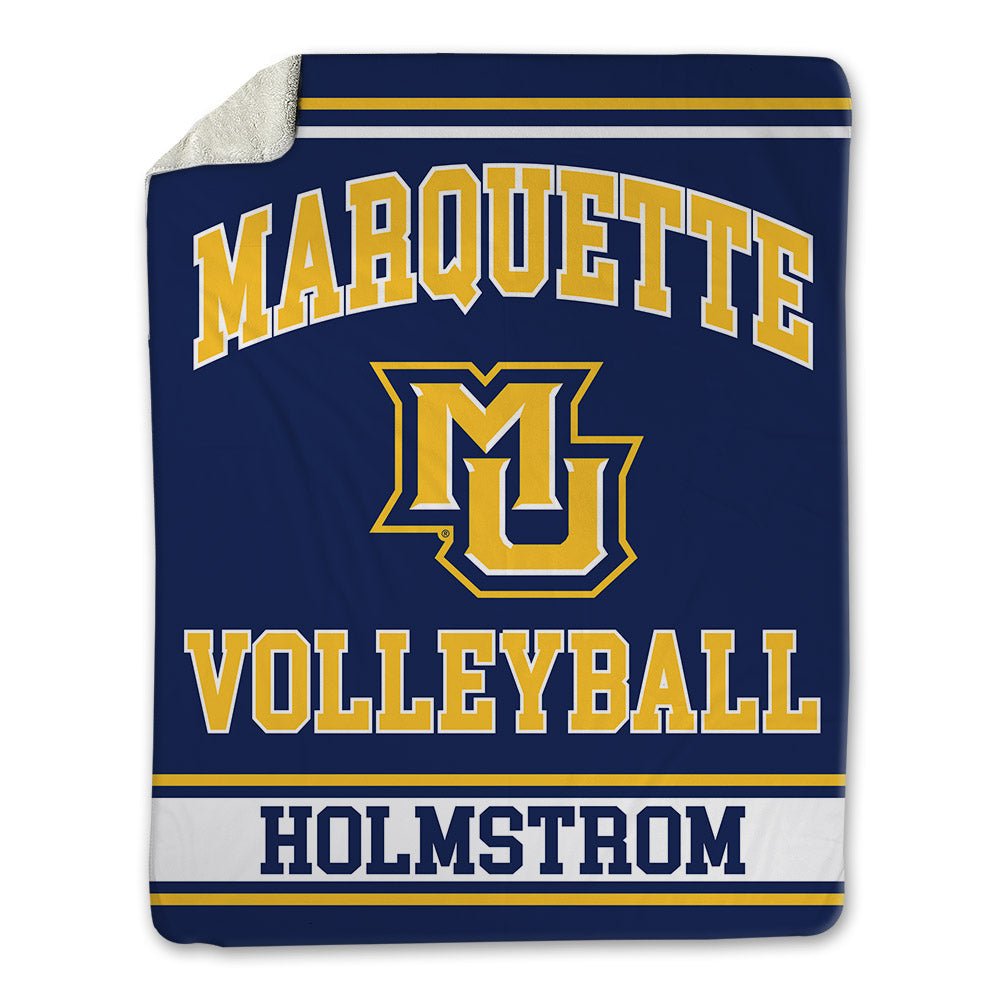Marquette - NCAA Women's Volleyball : Ella Holmstrom - Blanket-0