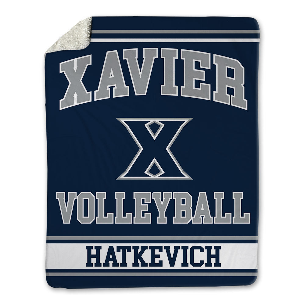 Xavier - NCAA Women's Volleyball : Macy Hatkevich - Blanket-0