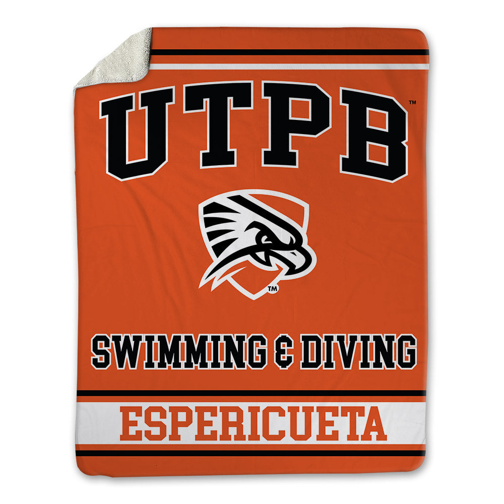UTPB - NCAA Men's Swimming & Diving : Brannan Espericueta - Blanket-0
