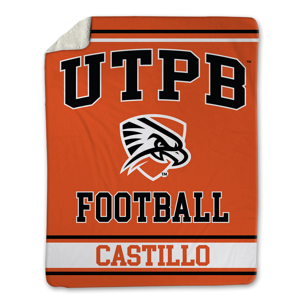 UTPB - NCAA Football : Justin Castillo - Blanket-0