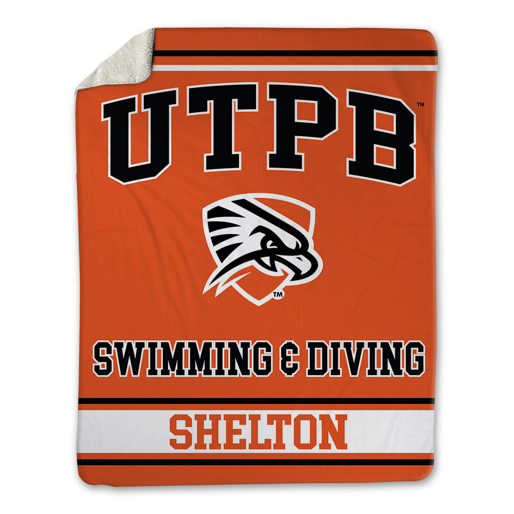 UTPB - NCAA Men's Swimming & Diving : Jake Shelton - Blanket-0