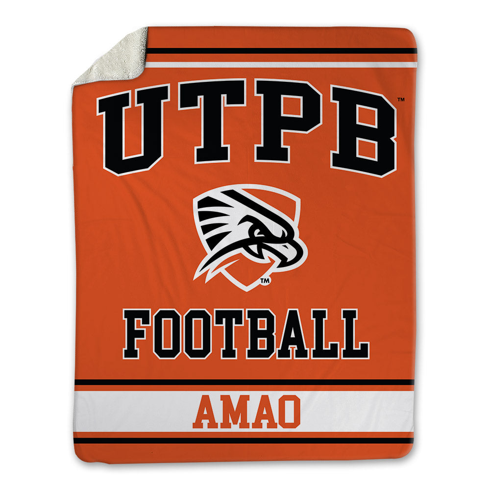 UTPB - NCAA Football : Kamren Amao - Blanket-0