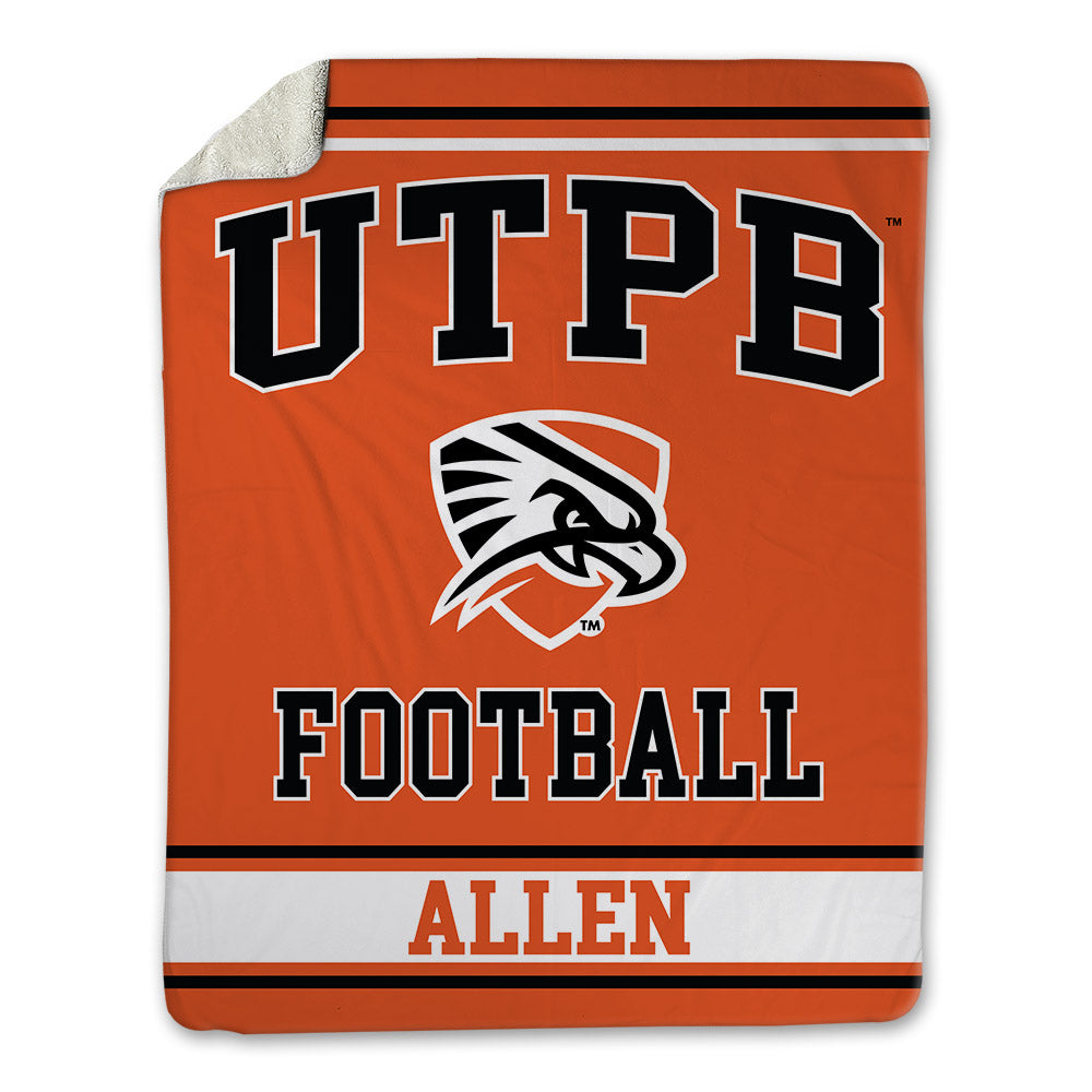 UTPB - NCAA Football : Malik Allen - Blanket-0