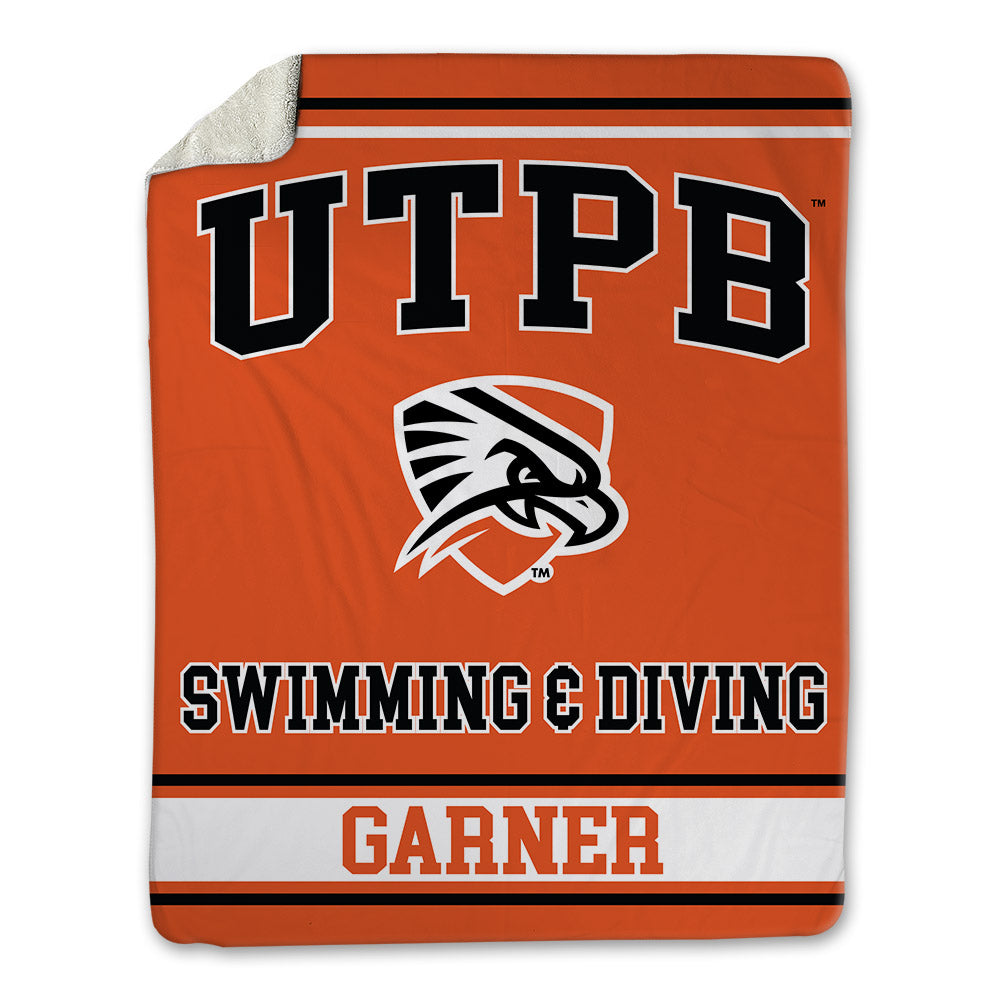 UTPB - NCAA Men's Swimming & Diving : Zane Garner - Blanket-0