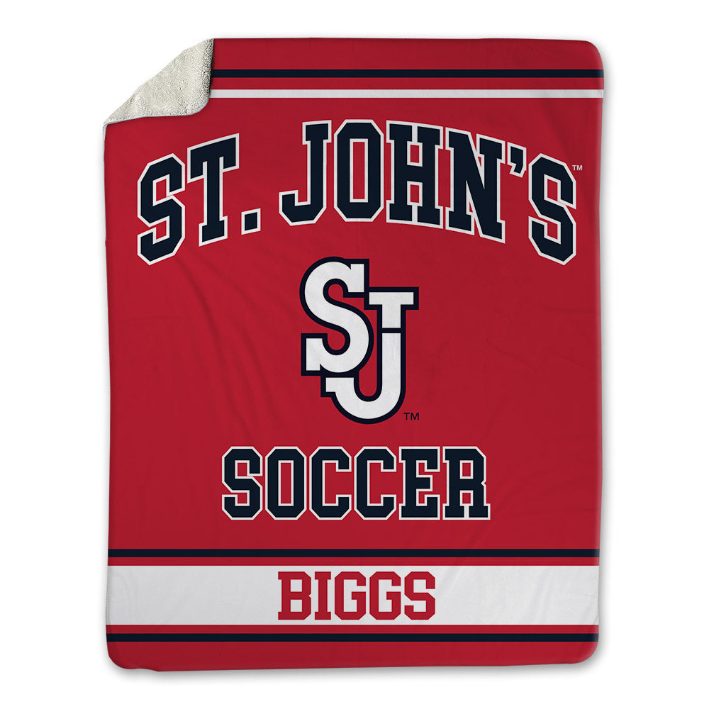 St. Johns - NCAA Men's Soccer : Antonio Biggs - Blanket-0
