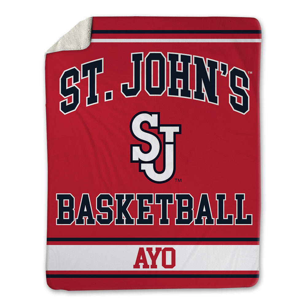 St. Johns - NCAA Men's Basketball : Sadiku Ayo - Blanket-0