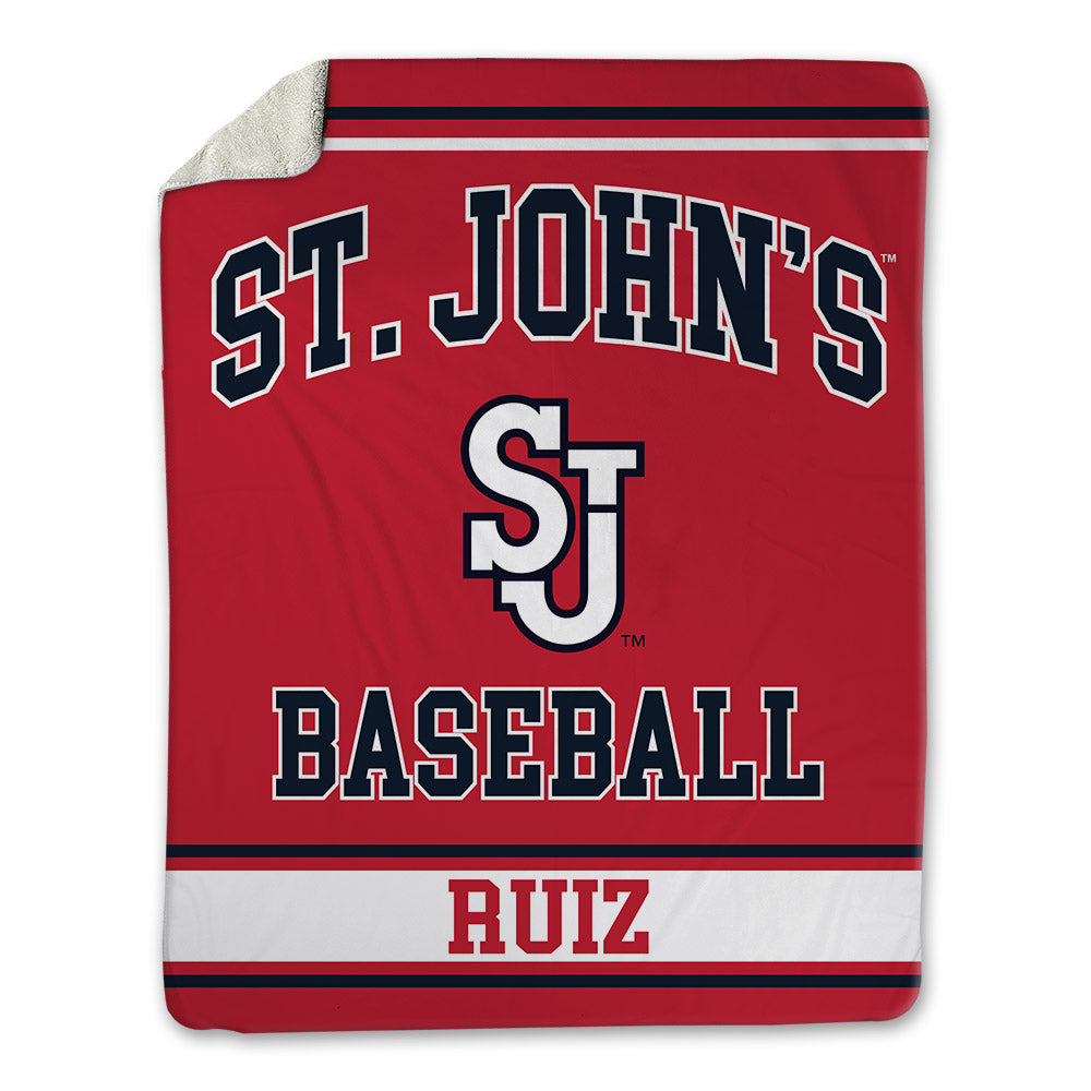 St. Johns - NCAA Baseball : Jacob Ruiz - Blanket-0
