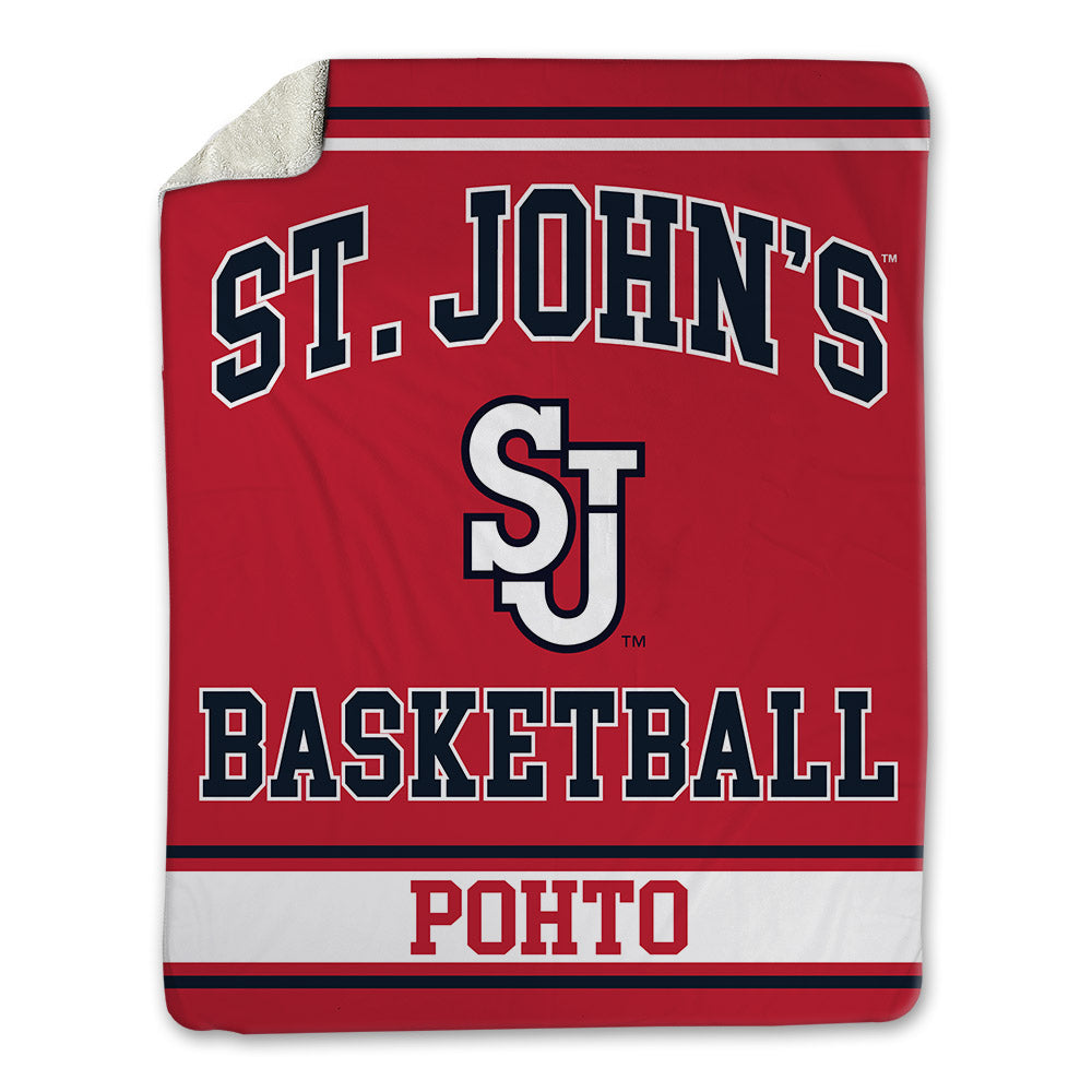 St. Johns - NCAA Men's Basketball : Casper Pohto - Blanket-0