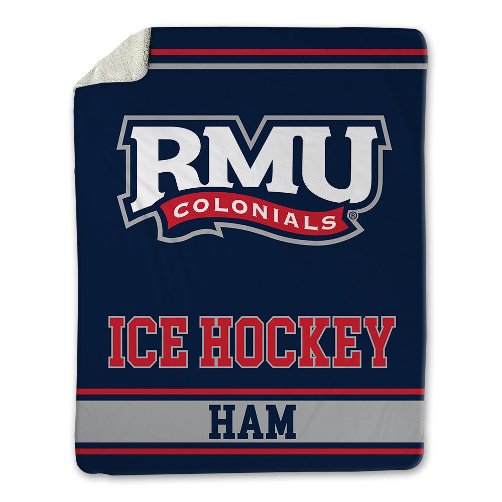 Robert Morris - NCAA Women's Ice Hockey : Ashlyn Ham - Blanket-0