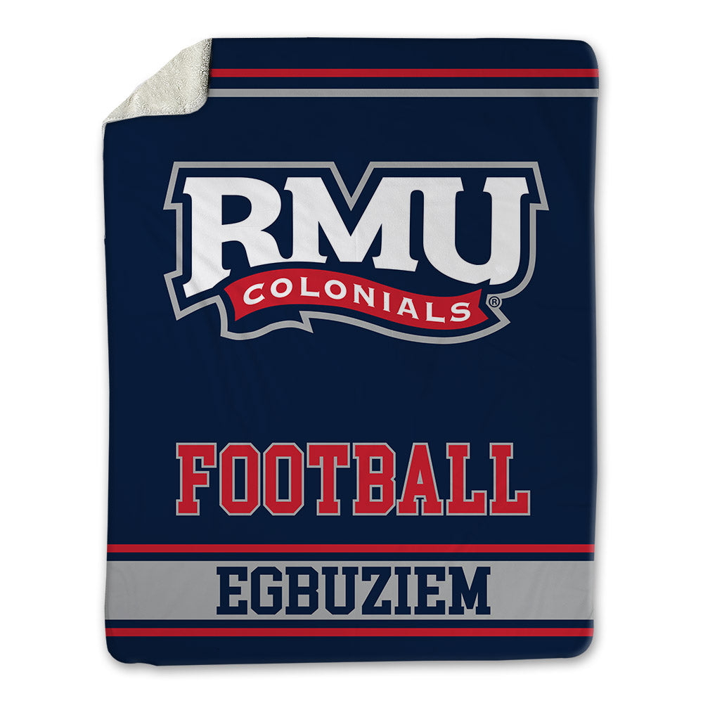 Robert Morris - NCAA Football : Okechukwu Egbuziem - Blanket-0