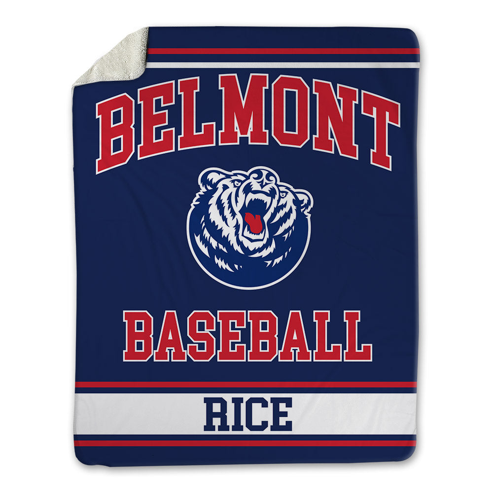 Belmont - NCAA Baseball : Noah Rice - Blanket-0