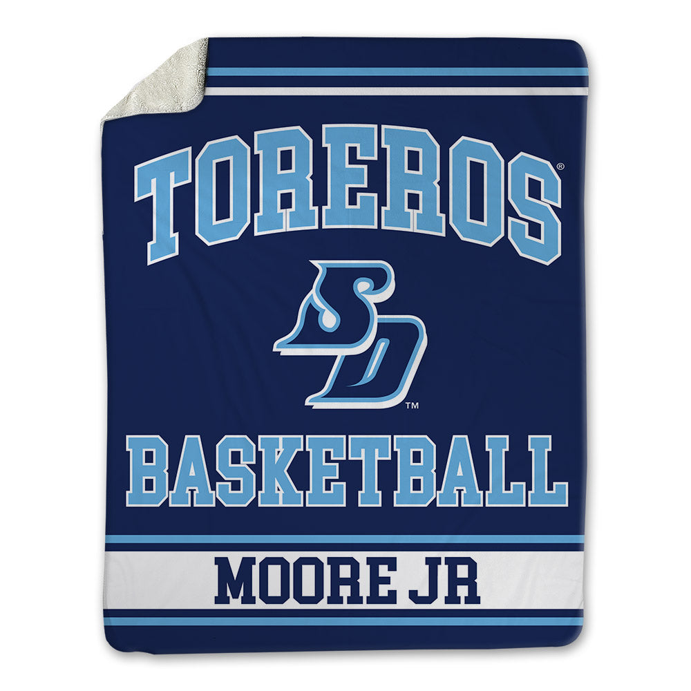 San Diego - NCAA Men's Basketball : Tim Moore Jr - Blanket-0