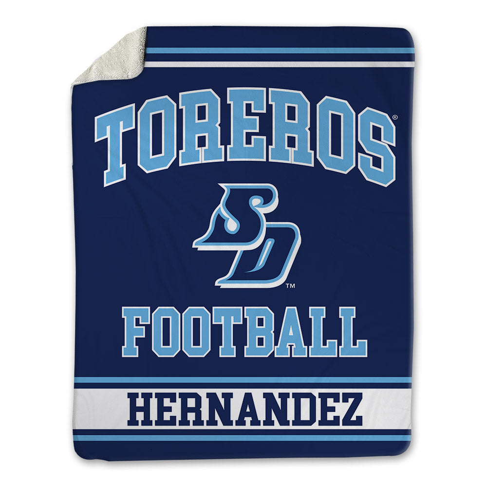 San Diego - NCAA Football : Diezel Hernandez - Blanket-0