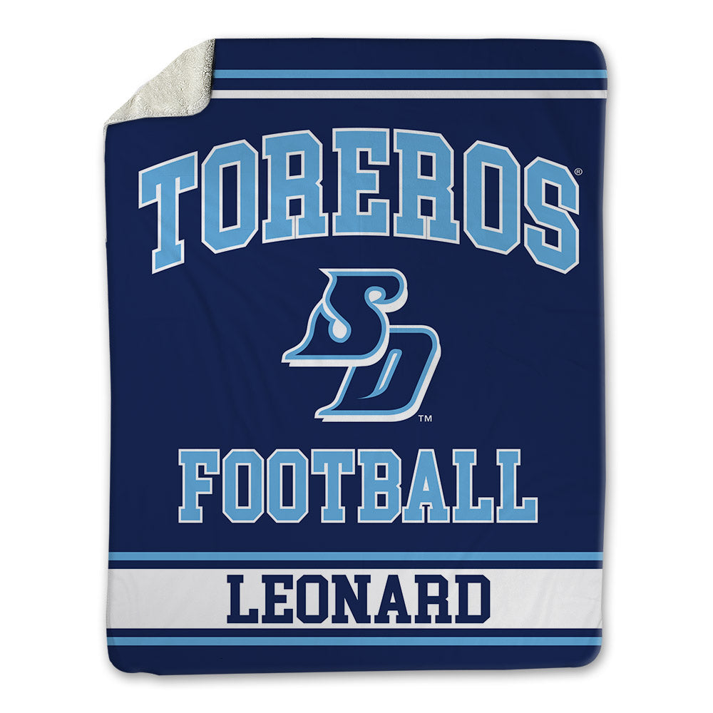 San Diego - NCAA Football : Caden Leonard - Blanket-0