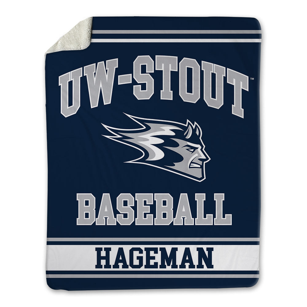 UW Stout - NCAA Baseball : Colin Hageman - Blanket-0