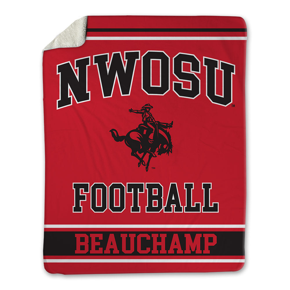NWOSU - NCAA Football : Luke Beauchamp - Blanket-0