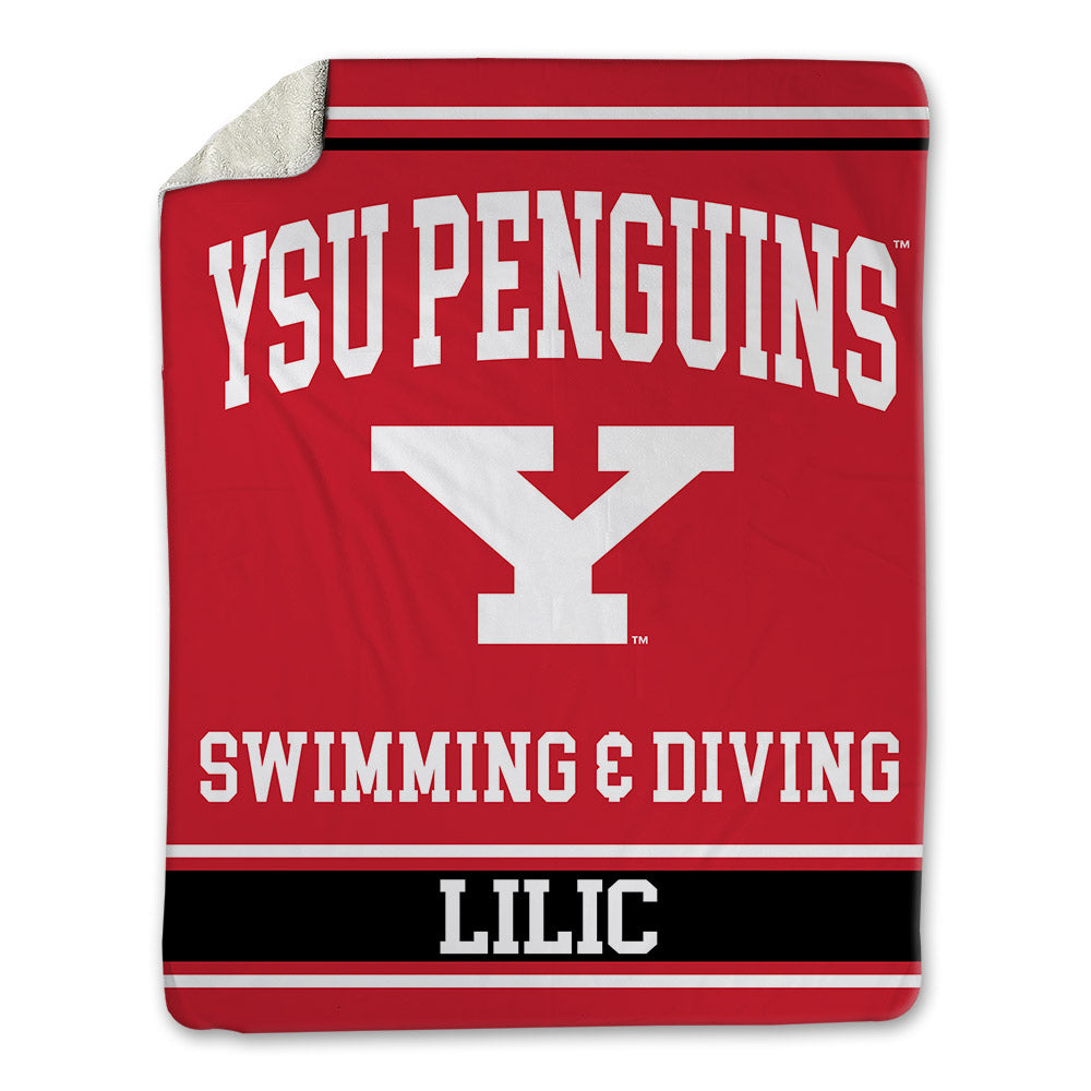 Youngstown State - NCAA Women's Swimming & Diving : Lara Lilic - Blanket-0