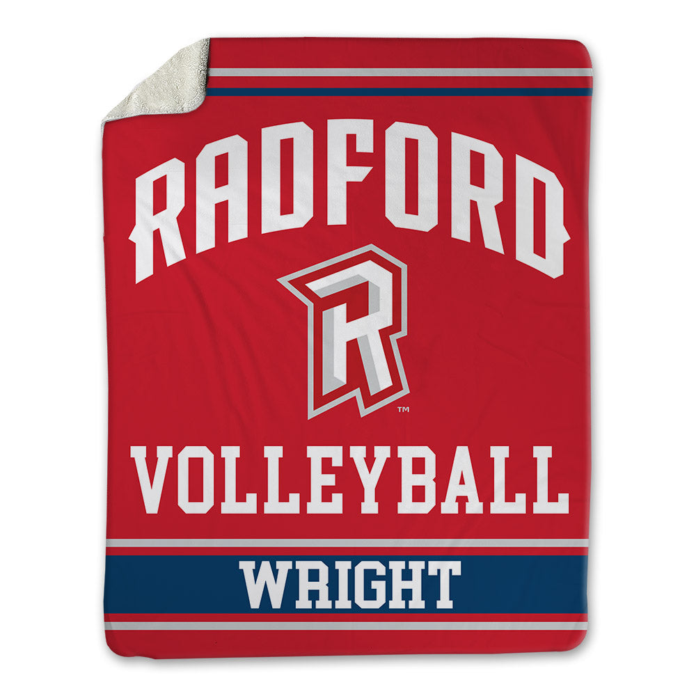 Radford - NCAA Women's Volleyball : Casey Wright - Blanket-0