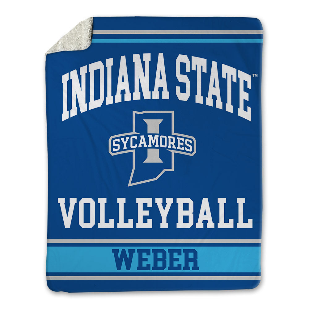 Indiana State - NCAA Women's Volleyball : Emily Weber - Blanket-0