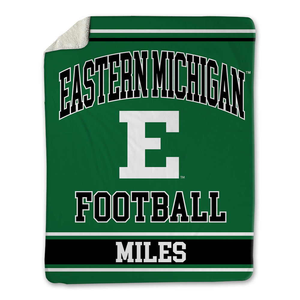 EMich - NCAA Football : Sterling Miles - Blanket-1