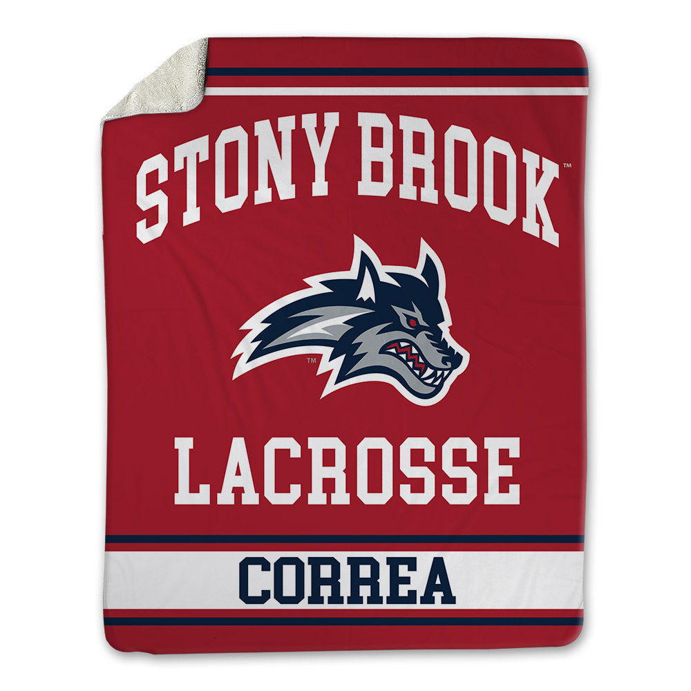 Stony Brook - NCAA Men's Lacrosse : Gary Correa - Blanket-0