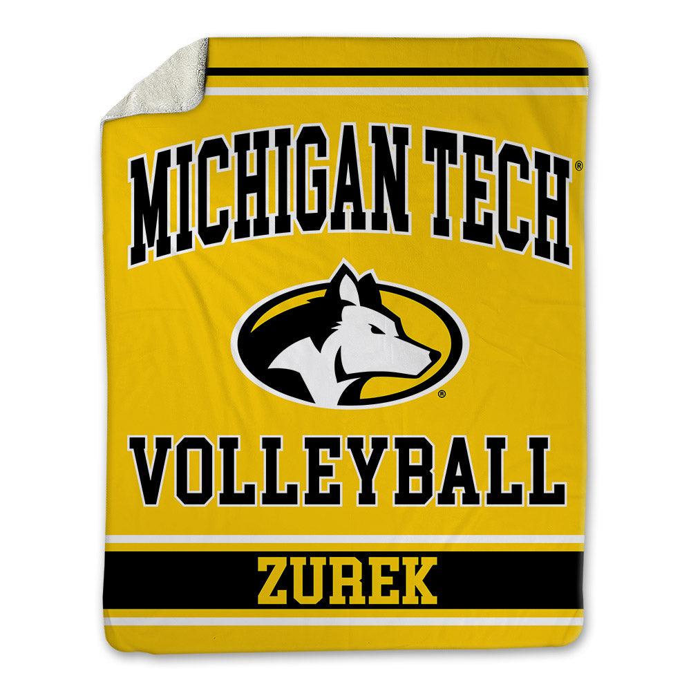 Michigan Tech - NCAA Women's Volleyball : Rachel Zurek - Blanket-0