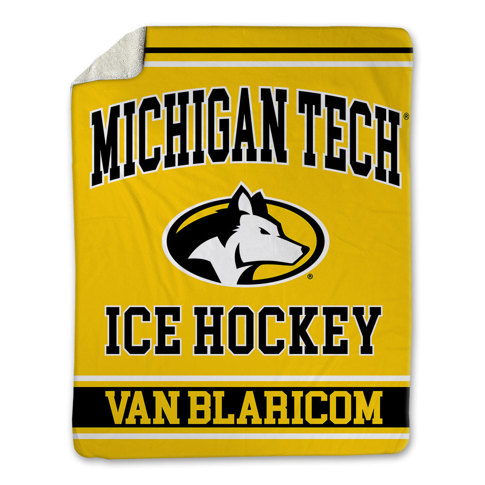 Michigan Tech - NCAA Men's Ice Hockey : Matthew Van Blaricom - Blanket-0