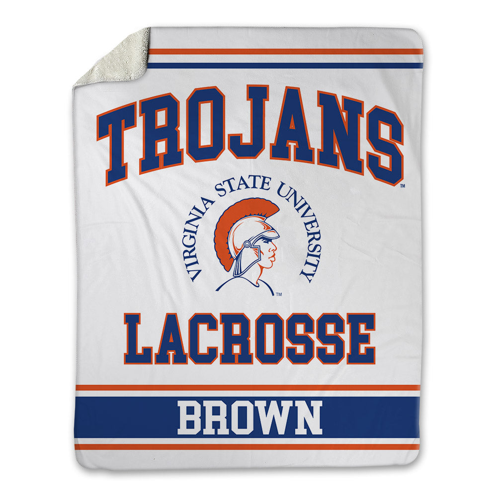 Virginia State - NCAA Men's Lacrosse : Bersham Brown - Blanket-0