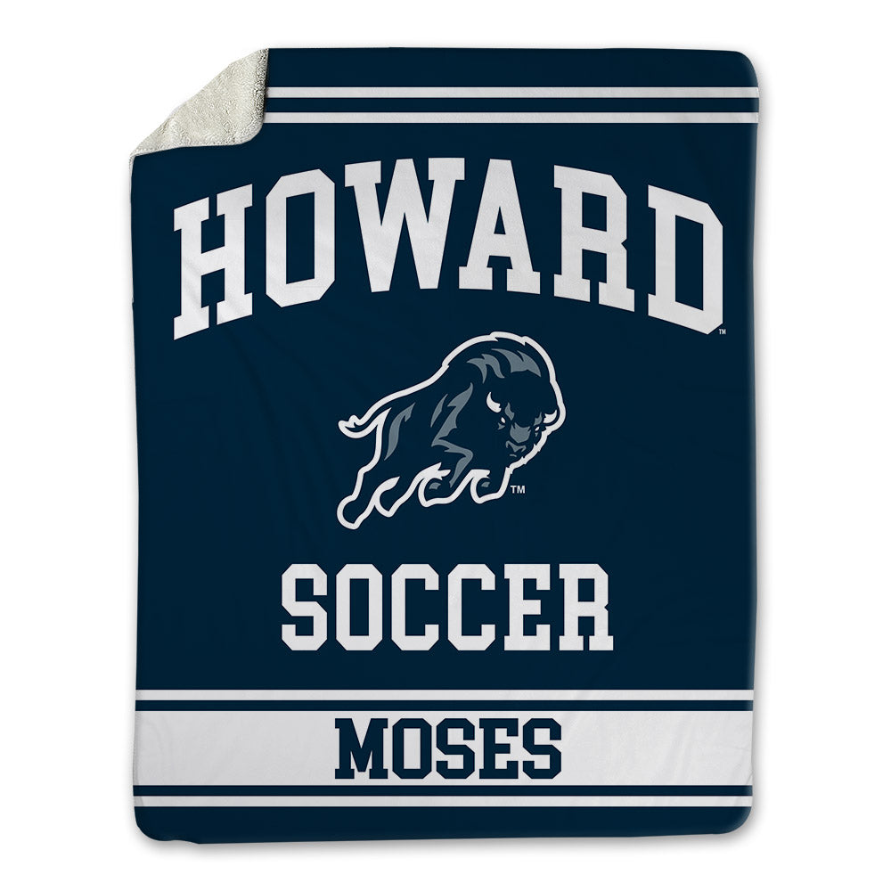 Howard - NCAA Men's Soccer : Donovan Moses - Blanket-0