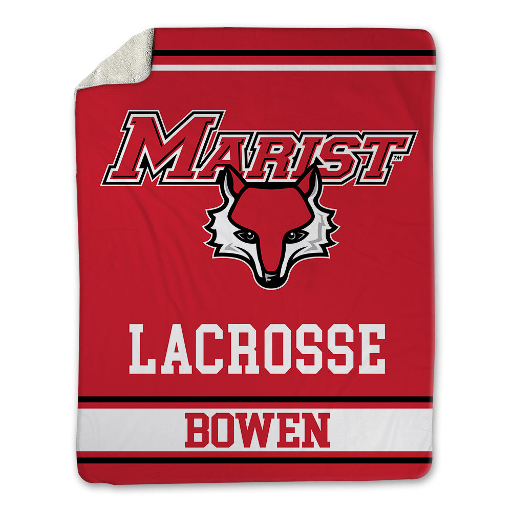 Marist - NCAA Men's Lacrosse : Simon Bowen - Blanket-0