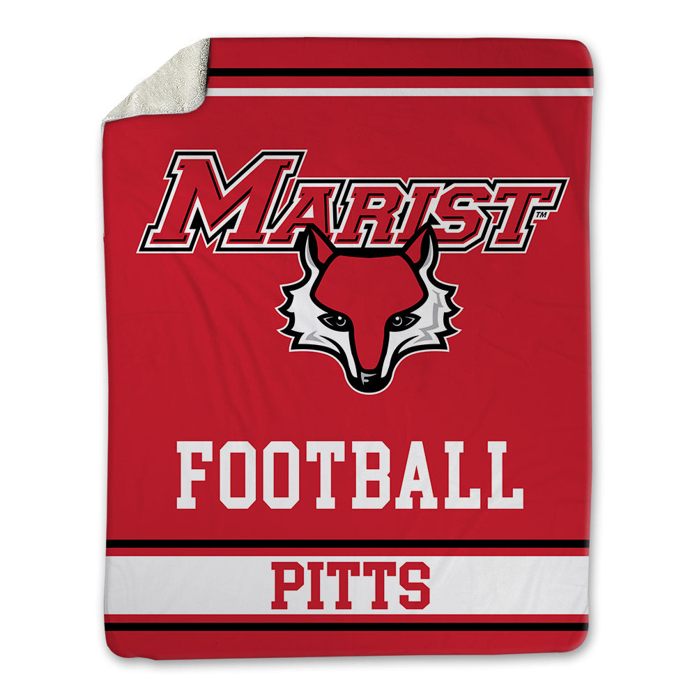 Marist - NCAA Football : Corey Pitts - Blanket-0