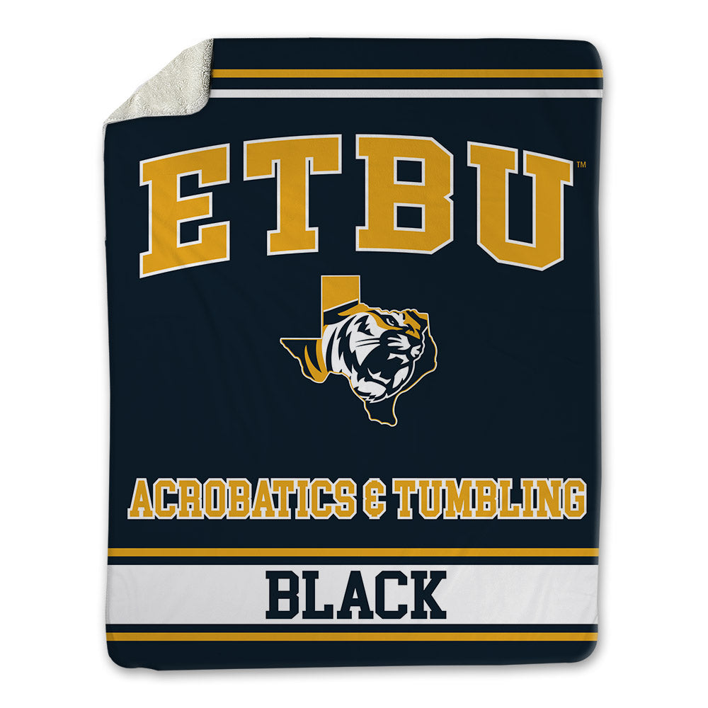 ETBU - NCAA Acrobatics & Tumbling : Rhiunce Black - Blanket-0