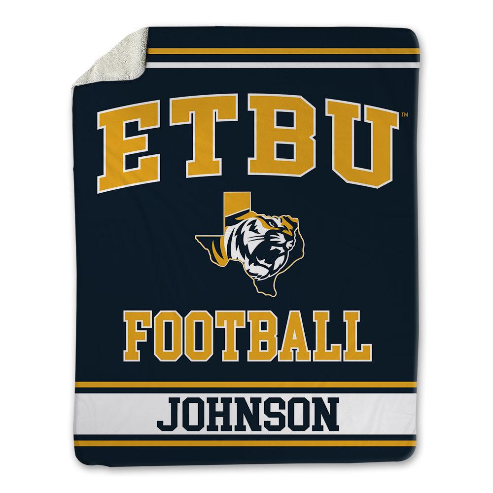 ETBU - NCAA Football : KJ Johnson - Blanket-0