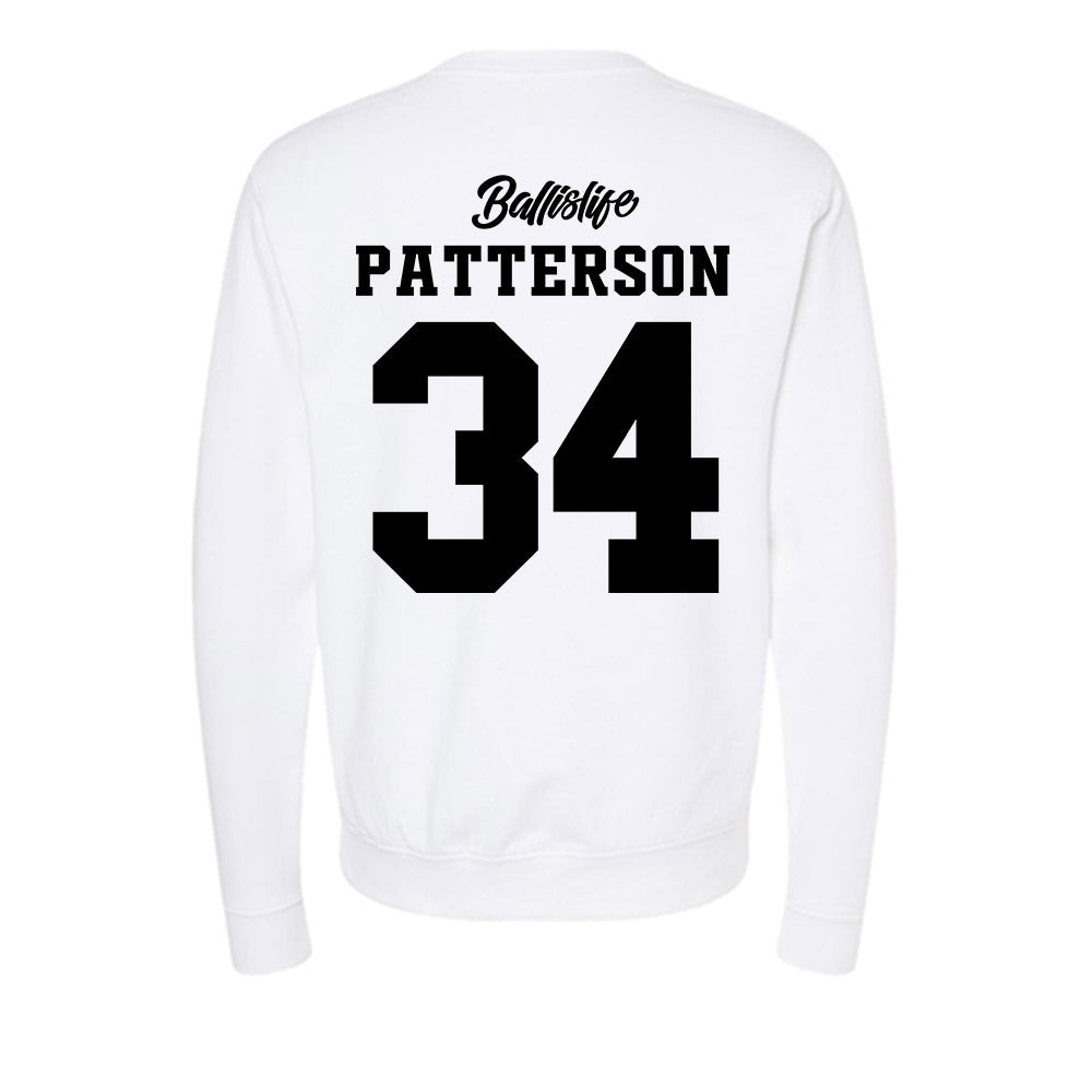 UConn - NCAA Women's Basketball : Ayanna Patterson - Ball is Life - UConn vs USC White Midweight Sweatshirt-1