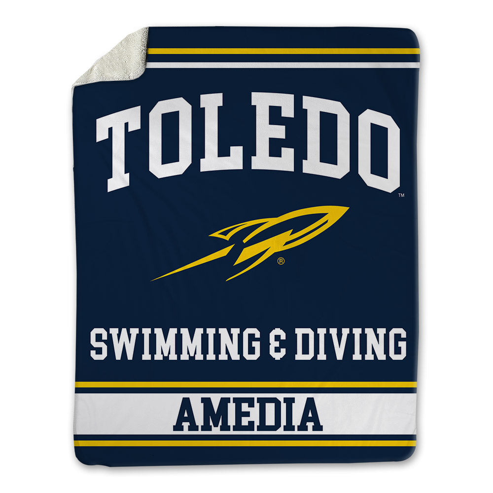 Toledo - NCAA Women's Swimming & Diving : Fallon Amedia - Blanket-0