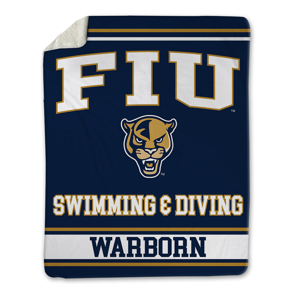 FIU - NCAA Women's Swimming & Diving : Stella Warborn - Blanket-0