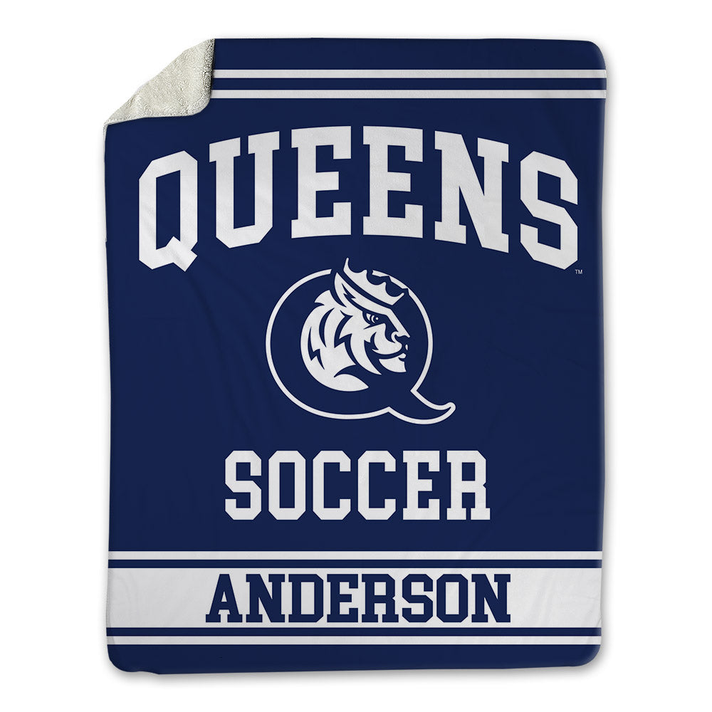 Queens - NCAA Men's Soccer : Jaiden Anderson - Blanket-0