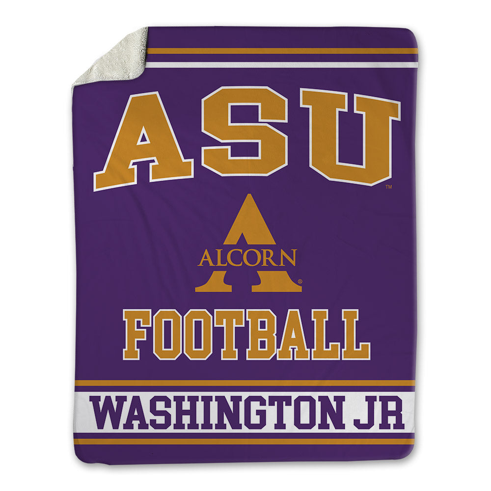 Alcorn - NCAA Football : Simeon Washington Jr - Blanket-0