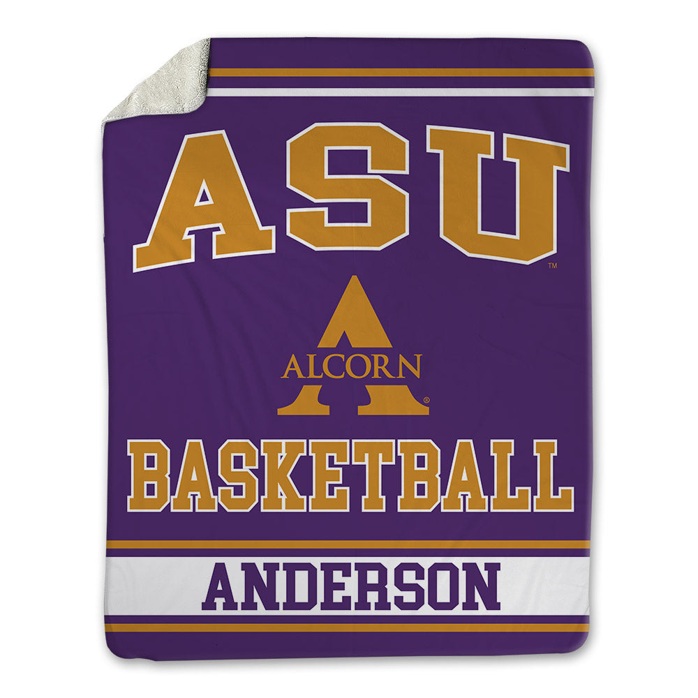 Alcorn - NCAA Women's Basketball : Jeanee Anderson - Blanket-0
