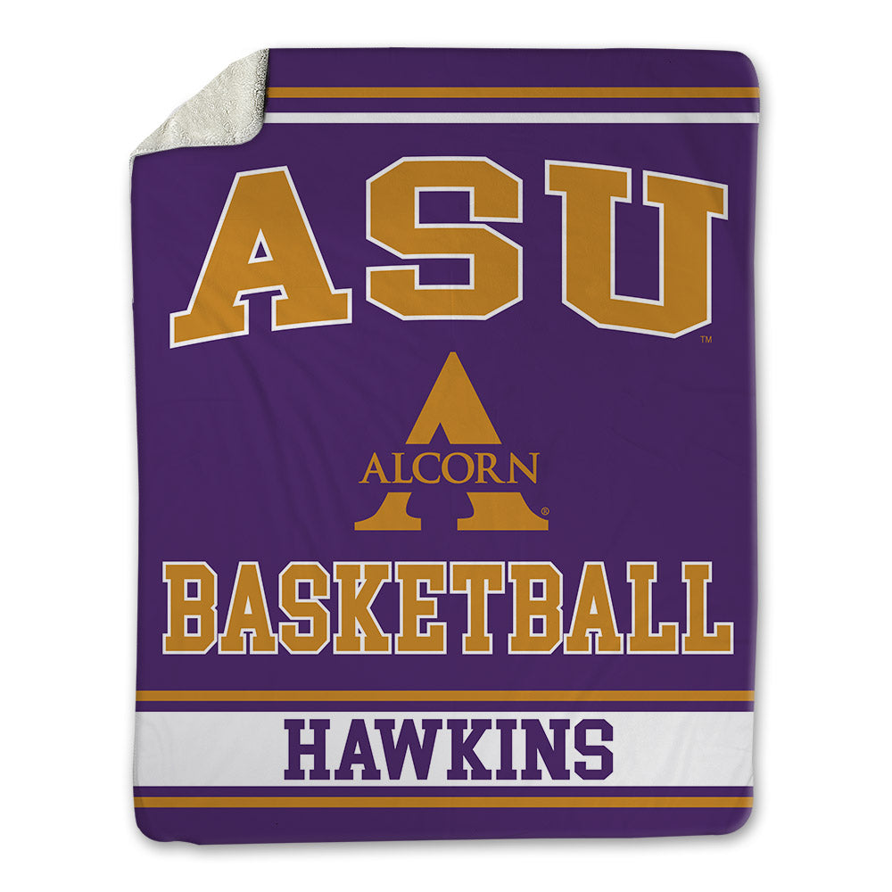 Alcorn - NCAA Men's Basketball : Alex Hawkins - Blanket-0
