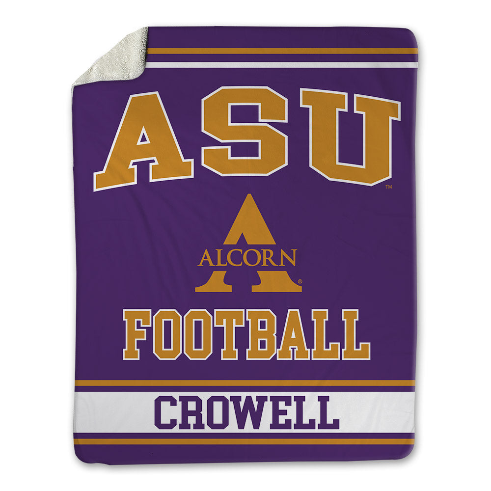 Alcorn - NCAA Football : Dillon Crowell - Blanket-0