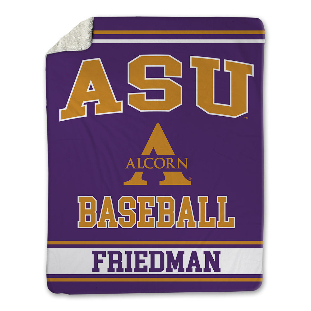 Alcorn - NCAA Baseball : Asher Friedman - Blanket-0