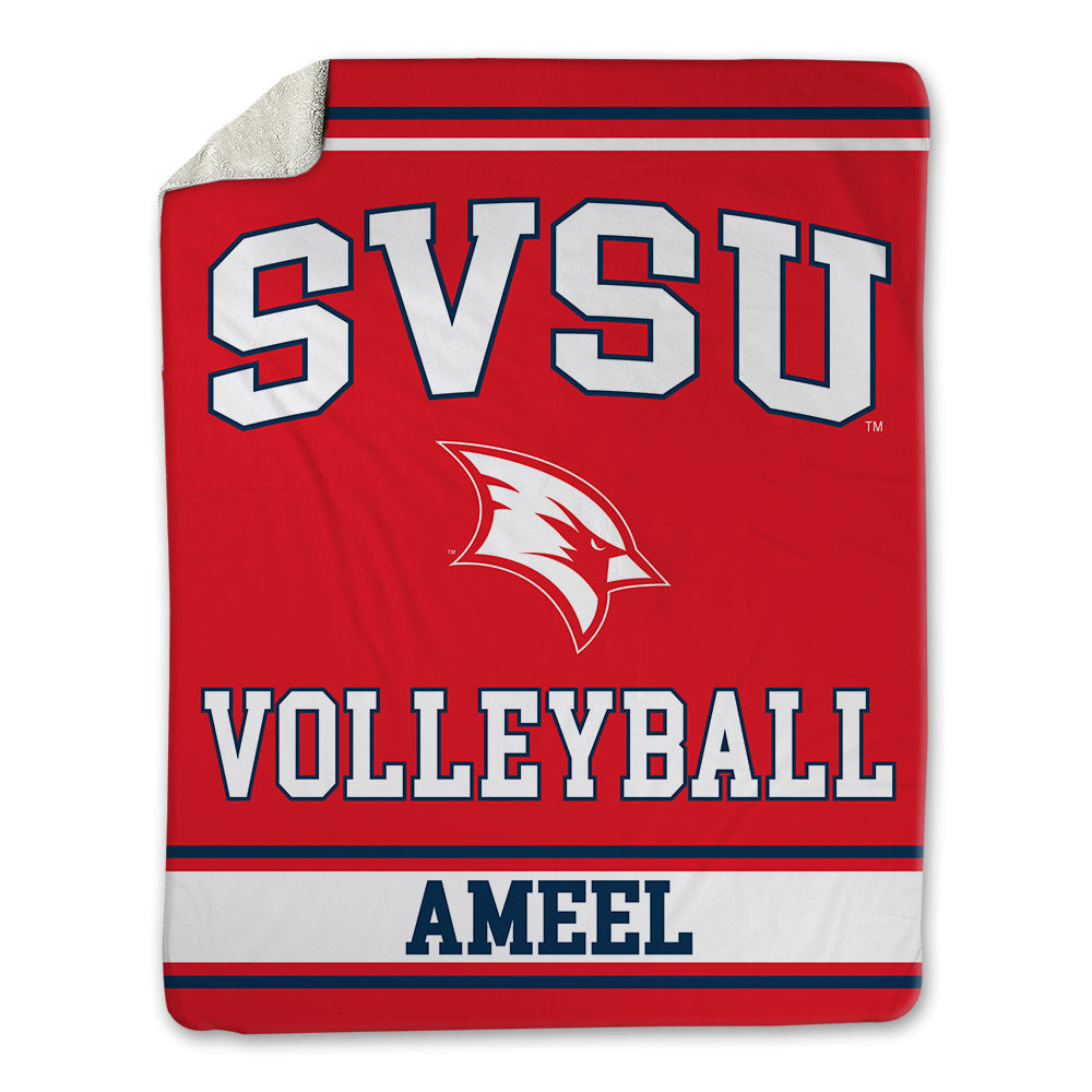 Saginaw Valley - NCAA Women's Volleyball : Trista Ameel - Blanket-0