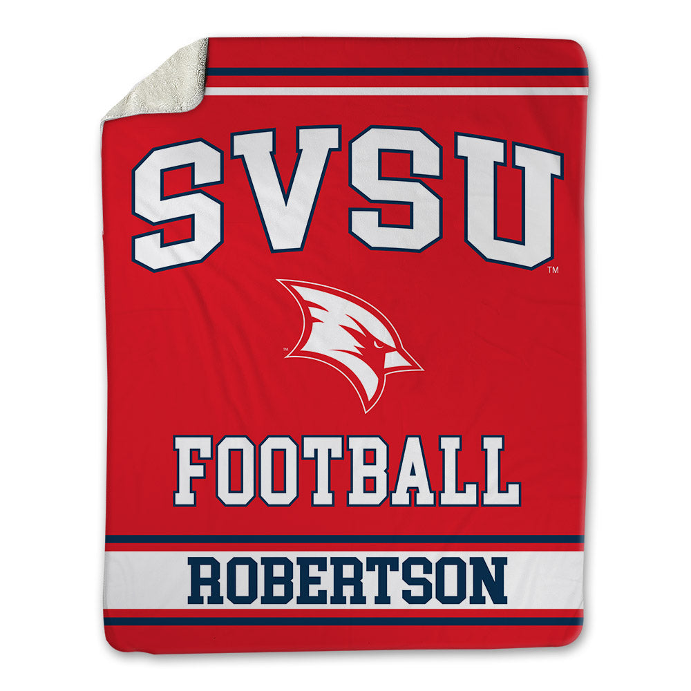 Saginaw Valley - NCAA Football : Paulie Robertson - Blanket-0